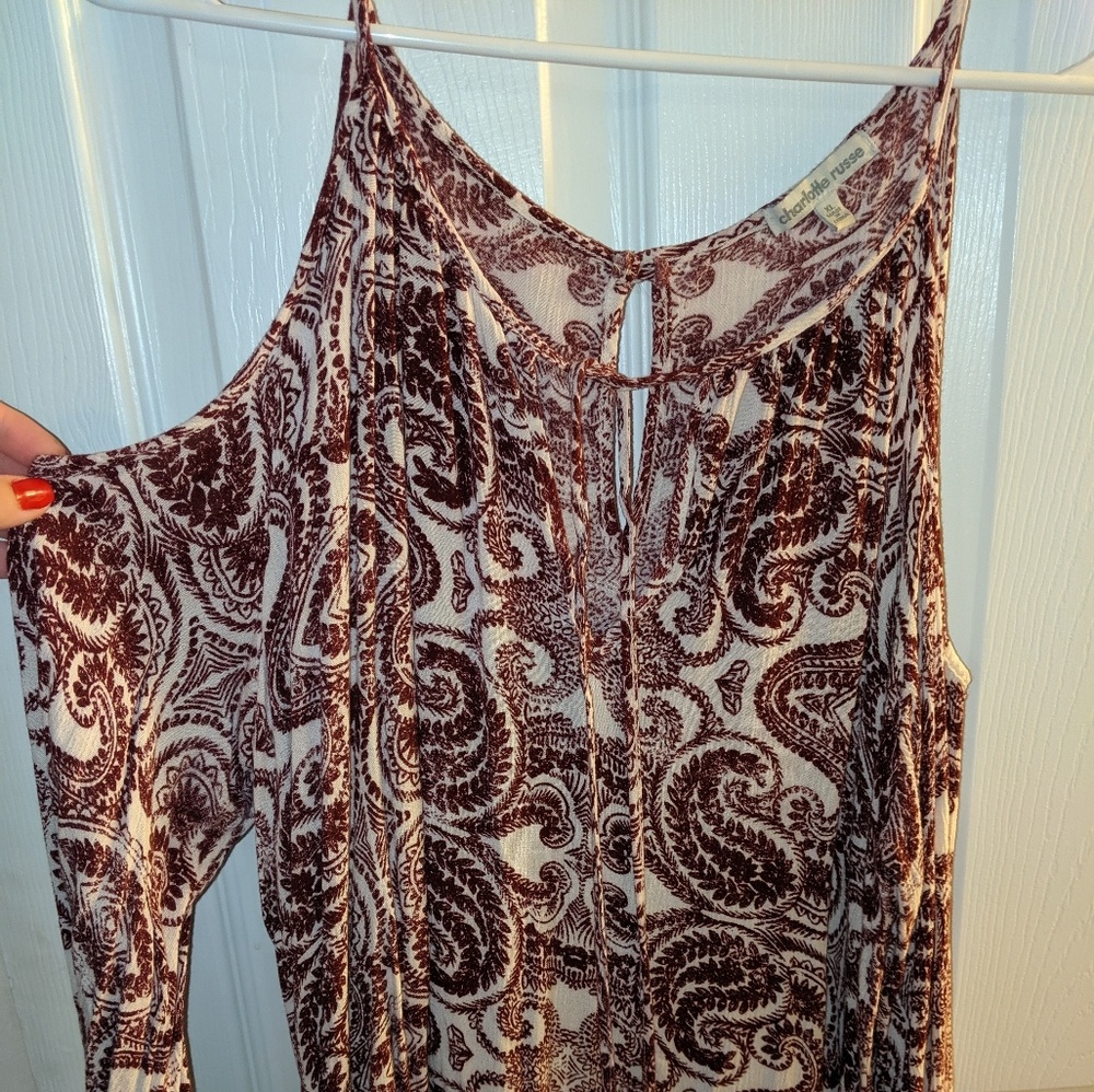 Cold shoulder blouse